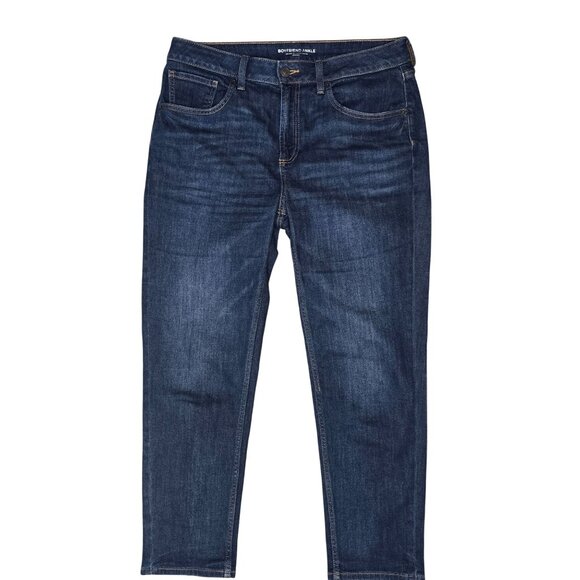 Chicos Boyfriend Ankle Jeans Size 8R Dark Wash Denim - Picture 2 of 5